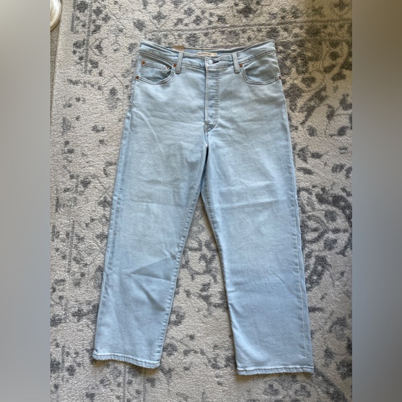 Levi’s Ribcage Straight Ankle Jeans - Size 32 - Fall Storm - Picture 6 of 11